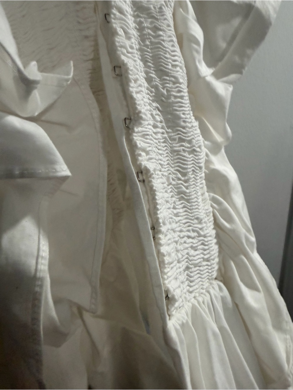Lulu's In A Ruffle White Ruffled Hook and Eye Top - Picture 7 of 12